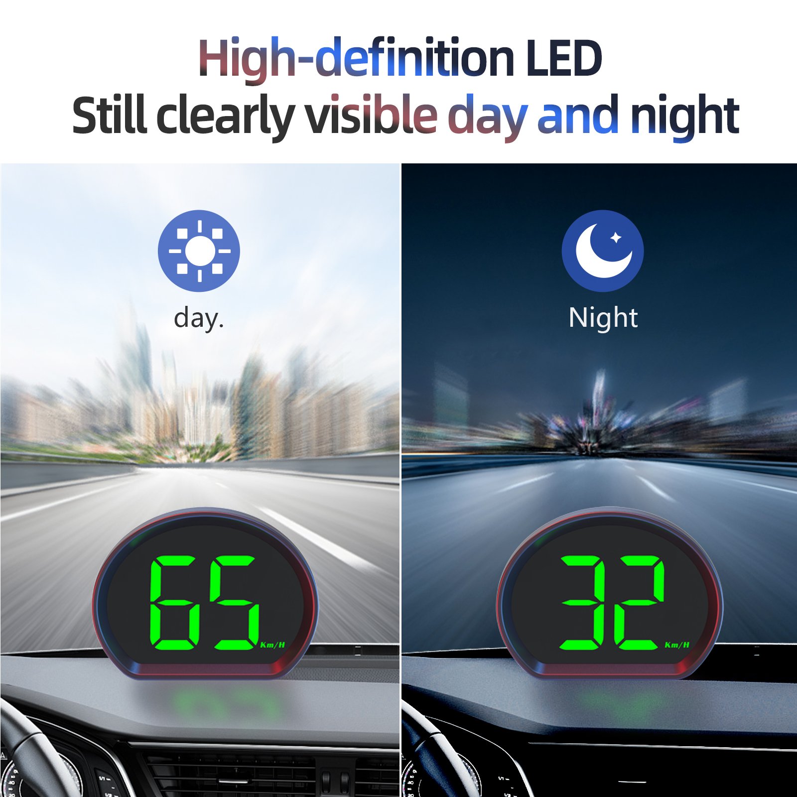 2025 New X3 Cheap GPS Car Speedometer Universal HUD Head up Displays Smart Car Projector Showing Speed Distance and Time