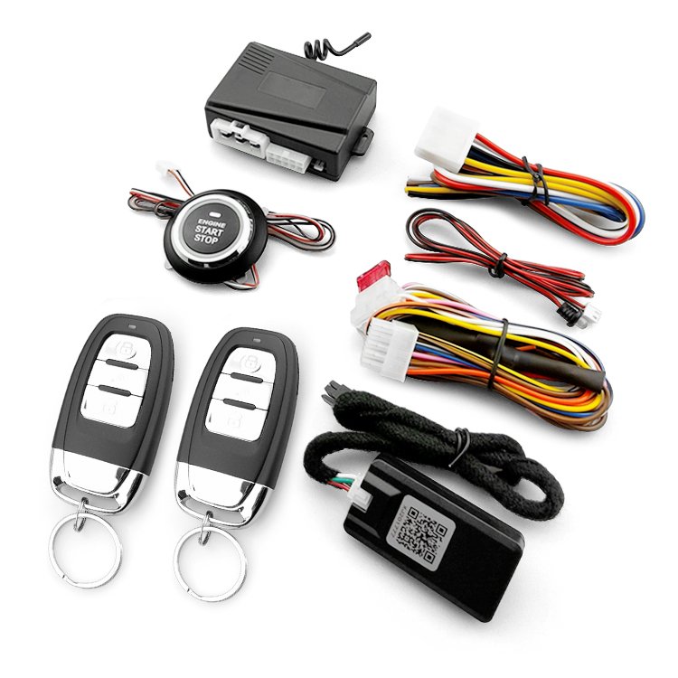 Alarma Para Carro De Boton Smart Auto Remote Engine Start Stop Button Universal Car Alarm Keyless Entry Push Start System