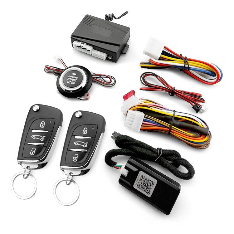 Alarma Para Carro De Boton Smart Auto Remote Engine Start Stop Button Universal Car Alarm Keyless Entry Push Start System