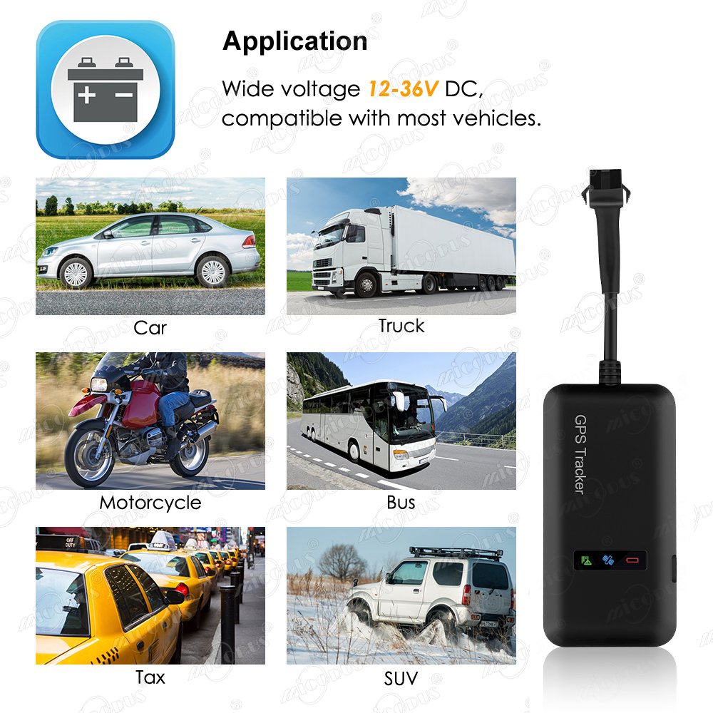 MiCODUS MV110 Fleet Management Car Alarm Fuel Cut Off Vehicle Gps Tracker 2G Gsm Agps Gps Motorcycle Tracking Device