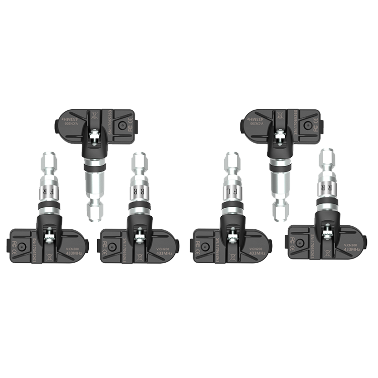 Auto Tpms Tire Pressure Monitoring System Solar Charging Hd Digital Lcd Display Car Alarms Wireless External Sensors Tpms