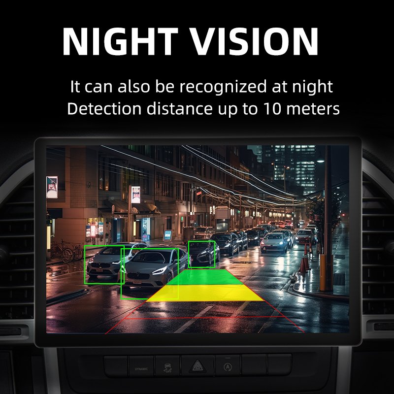 HD Images Night Vision Waterproof Ai Camera Car Blind Spot Car 720p Rear View Reversing AI Intelligent Reversing Camera