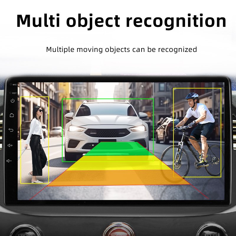 HD Images Night Vision Waterproof Ai Camera Car Blind Spot Car 720p Rear View Reversing AI Intelligent Reversing Camera
