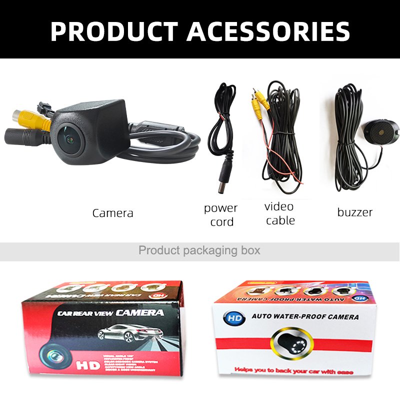 HD Images Night Vision Waterproof Ai Camera Car Blind Spot Car 720p Rear View Reversing AI Intelligent Reversing Camera