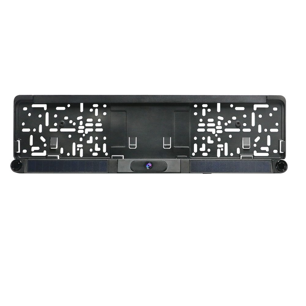 Wireless Solar Charged European License Rear View Camera with Ultrasonic Parking Sensors