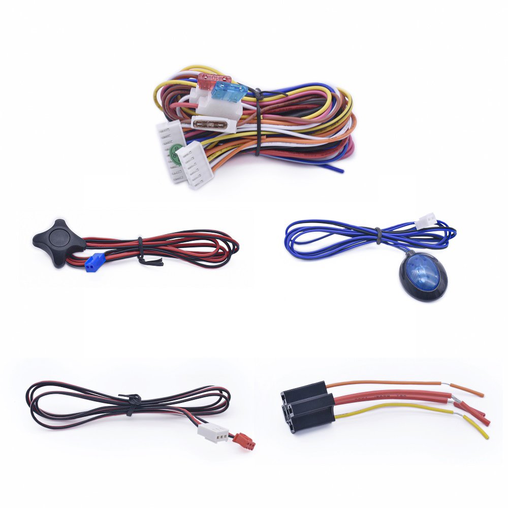 Universal 12v 24v Auto Electronics One Way Easy Install Car Alarm System Security Anti-Hijacking Remote Car Alarm for Toyota
