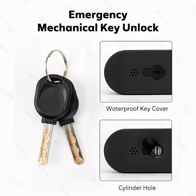 TTlock Fingerprint Bicycle Electronic Smart Anti-theft Security Portable Smart Door Lock Anti-pry Smart U Lock