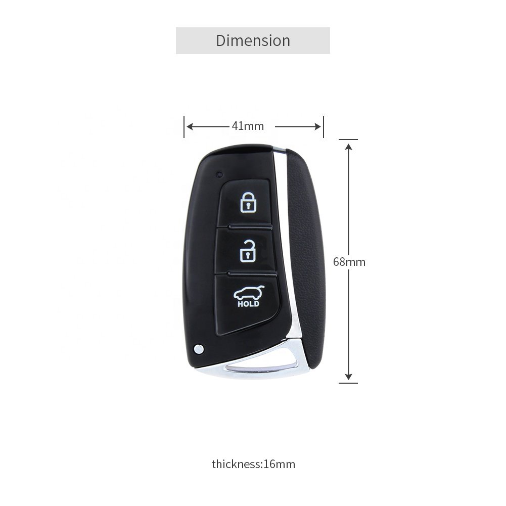 EASYGUARD EC002-HY-NS Push Start Button Smart Key PKE Keyless Entry Remote Start Touch Password Keypad Shock Warning