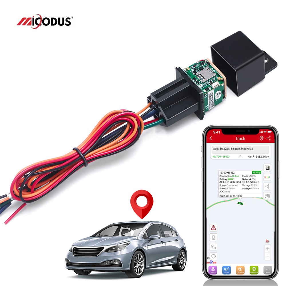 MV730 Car Gps Tracking Anti Theft Real Time Location Fleet Management 2G Gsm Device Geo Fence Alarm Mini Relay Gps Tracker