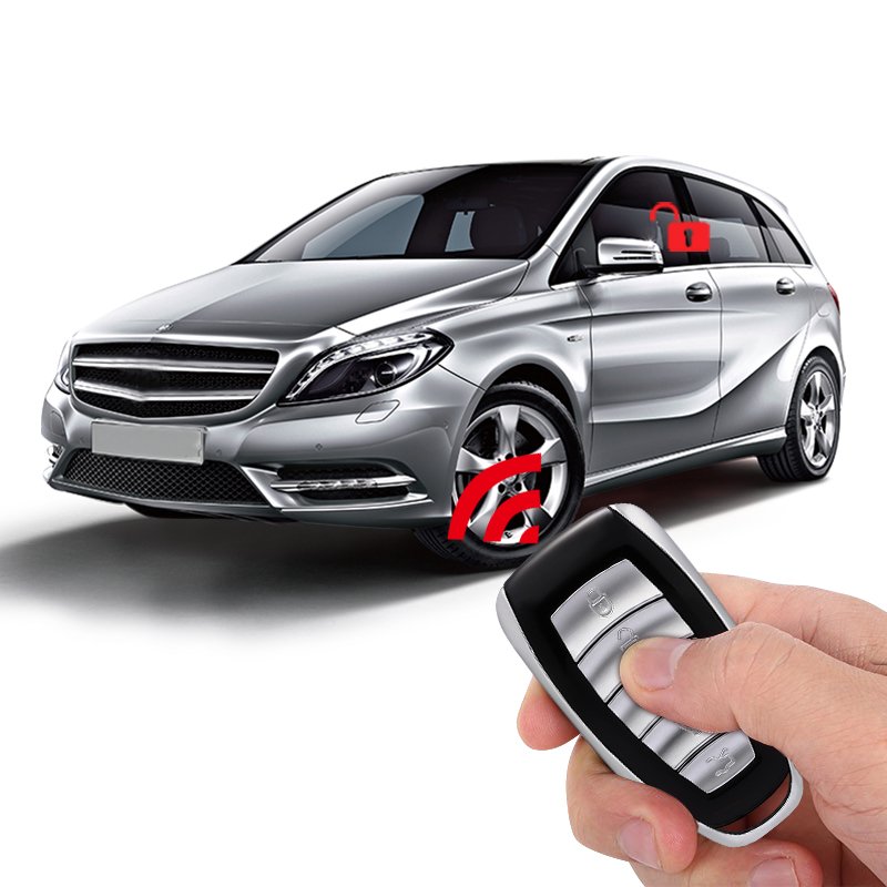 2024 Hot Selling Car Security System Anti Hijacking Car Security System 1 Way Car Alarm