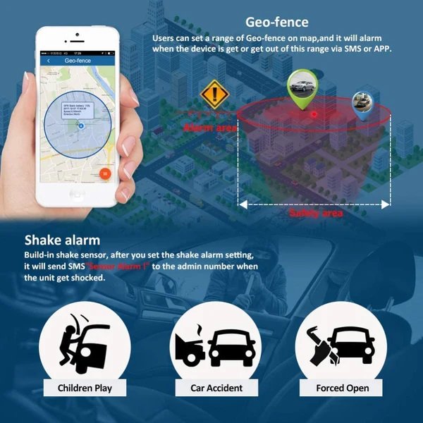 TKSTAR Mini Portable TK905 1500mAh Personal GPS Locator for Kids Elderly With SOS Button Offer Free Realtime Online Tracking