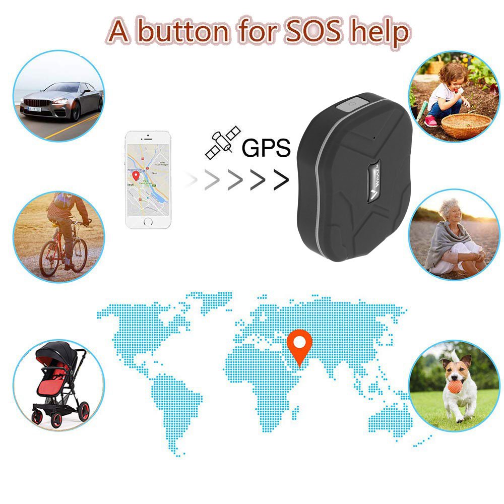 TKSTAR Mini Portable TK905 1500mAh Personal GPS Locator for Kids Elderly With SOS Button Offer Free Realtime Online Tracking