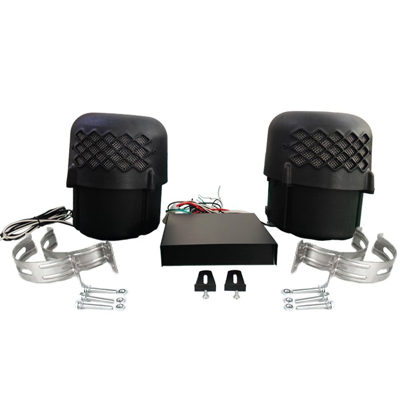100W Electronic Vehicle Siren Speaker With Low Frequency and Multi-Tone Dual Alarm System