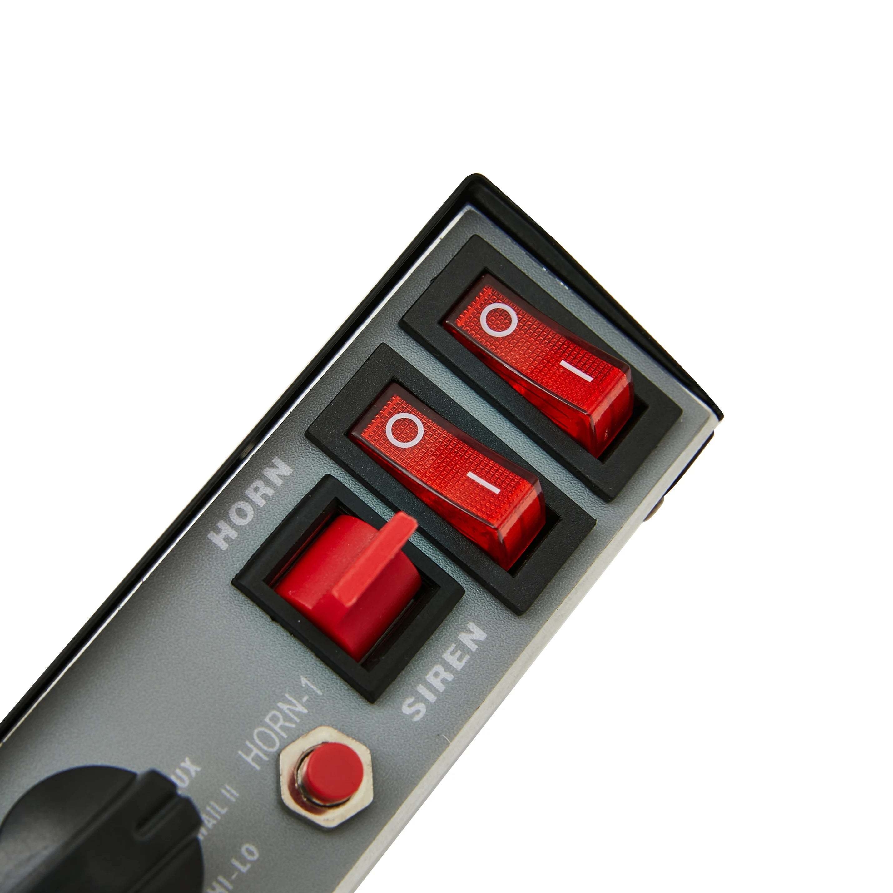 Square Siren Horn Speaker 200W Emergency Ambulance Fire Vehicle Security Alarm System