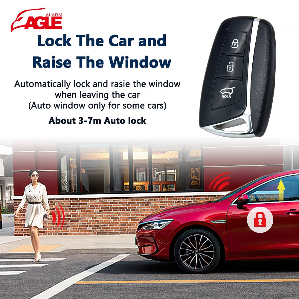 Universal Car Immobilizer One Way Remote Control Push Start Engine Start Stop Button Keyless Entry System Intelligent Car Alarm
