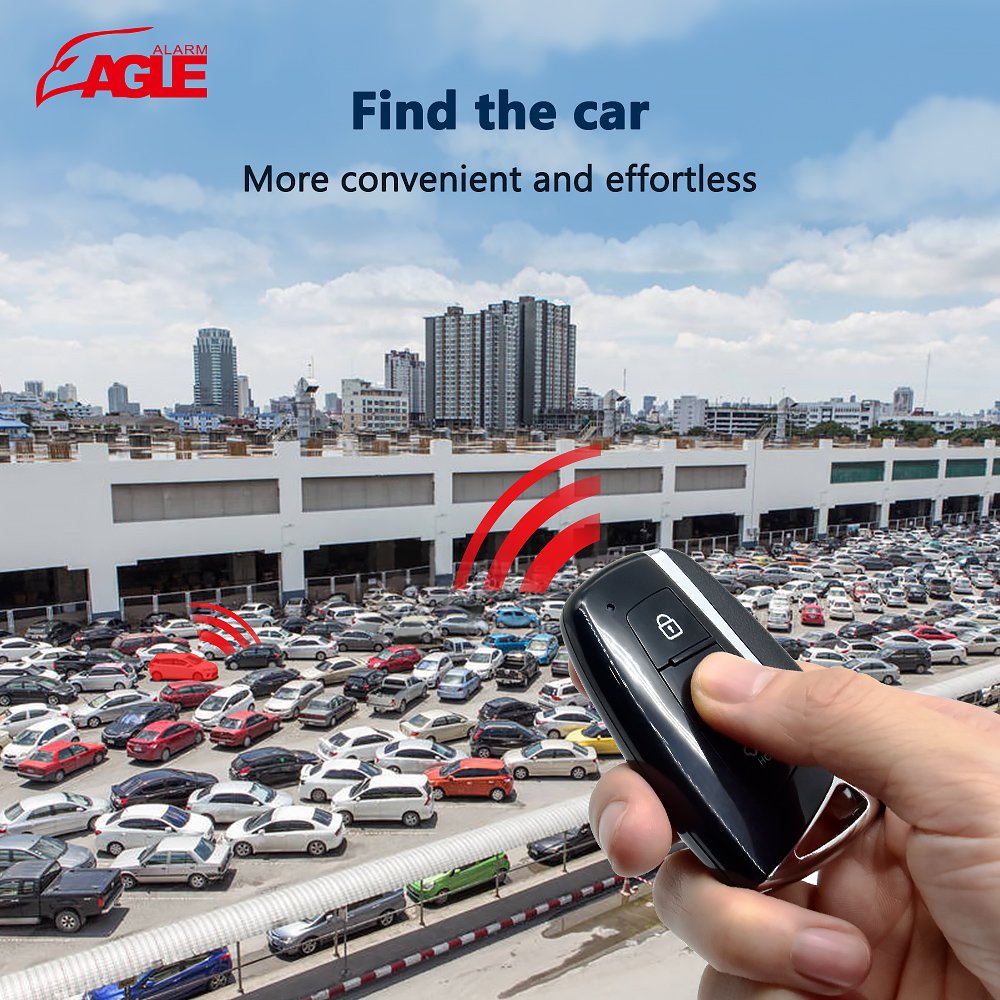Universal Car Immobilizer One Way Remote Control Push Start Engine Start Stop Button Keyless Entry System Intelligent Car Alarm