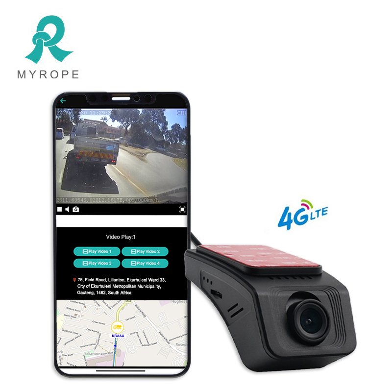 1080P GPS Dashcam Dash Camera Video Recorder MDVR for Cars Dashboard Placement with Vibration Alarm Tracks View PC Android App
