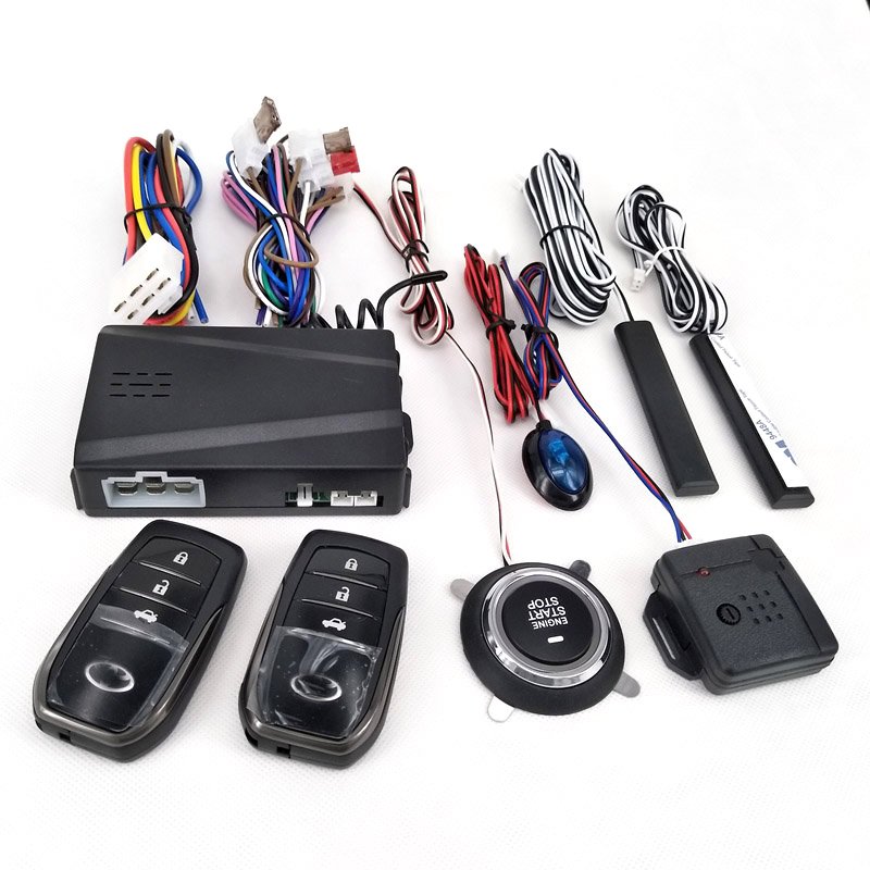 Hot Sales Fits Toyota Car Alarm Passive Keyless One Button Start Remote Control System Auto Central Lock Push Button