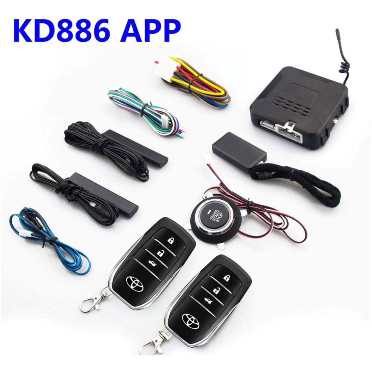 Universal Car Remote Start Stop Kit Blue Tooth Mobile Phone APP Control Engine Ignition Open Trunk PKE Keyless Entry