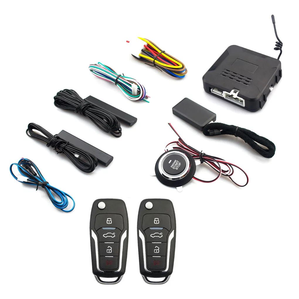 Universal Car Remote Start Stop Kit Blue Tooth Mobile Phone APP Control Engine Ignition Open Trunk PKE Keyless Entry