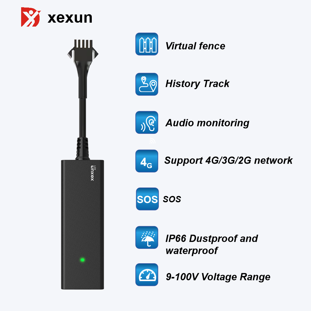 Xexun Anti-Lost Real-Time Gnss Gps Vehicle Locator Waterproof Car Tracking Device Acc Detection Gps Tracker 4g for Motorcycle