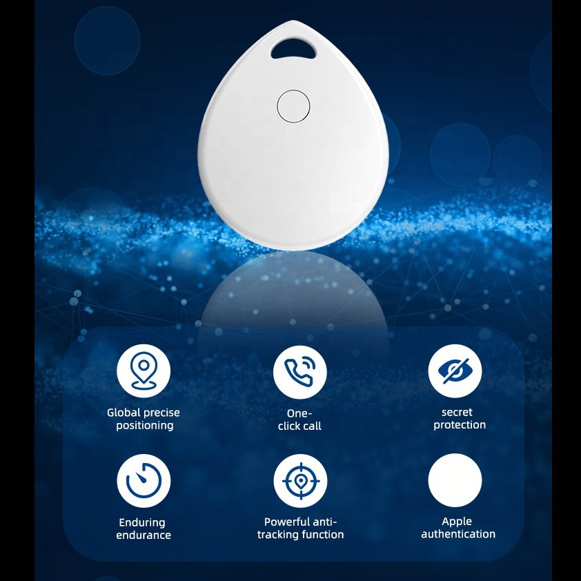 T01 Smart Tag MFI Find My Smart Antil-lost Key Finder Tracking Device Mini GPS Tracker Locator for Car Kids Dog Bike Motorcycle