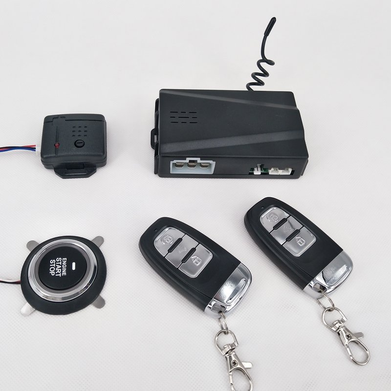 Car One Button Push Start Engine Stop Remote Engine Start PKE Alarm System