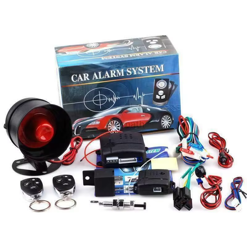 Universal Vehicle Security System with Siren and Wiring Harness Vehicle Keyless Entry System Anti-Theft System Car Burglar Alarm