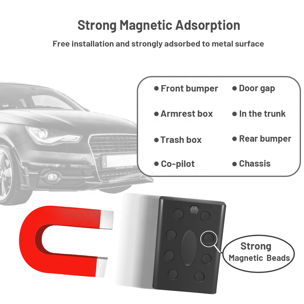 Anti-theft Light Sensor Alarm Portable Wireless Car Tracking Devices 4G GPS Tracker Vehicle with Free APP GT04