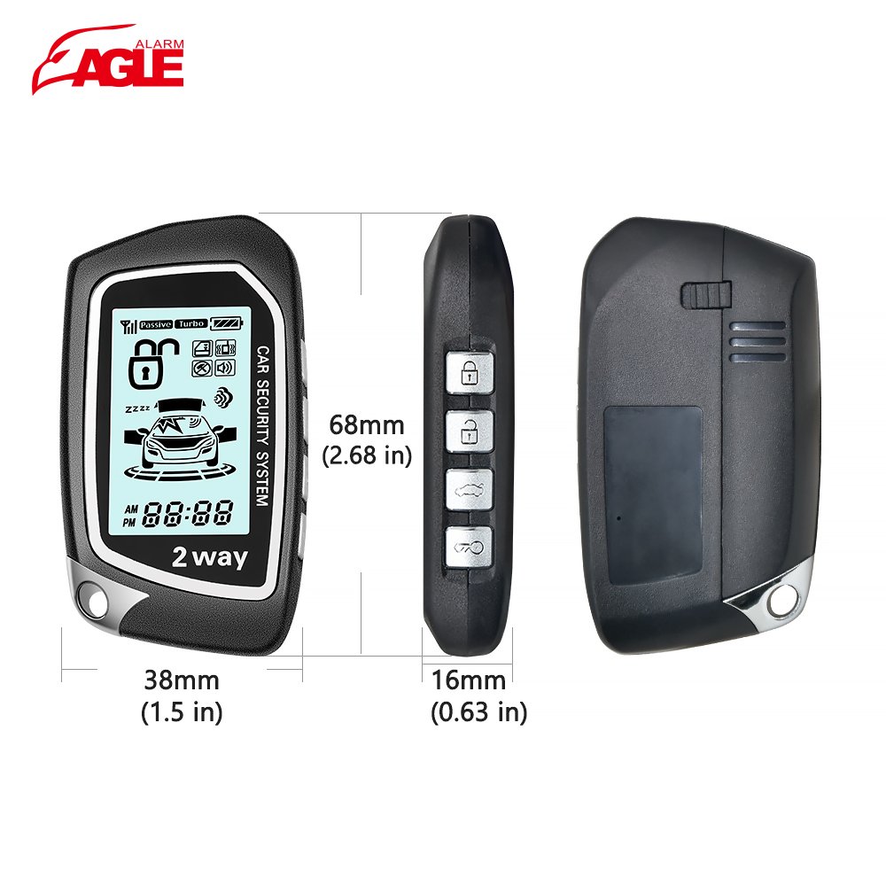 High Quality Anti-Hijacking Car Security Universal Electric Shock Car Alarms With Two Remote