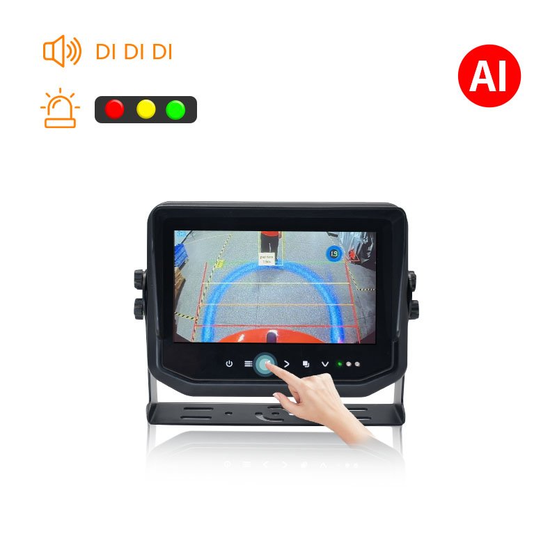 Forklift Reverse AI Anti-Collision Intelligent System Blind Spot Alarm Night Vision Monitoring Reverse Camera Radar System