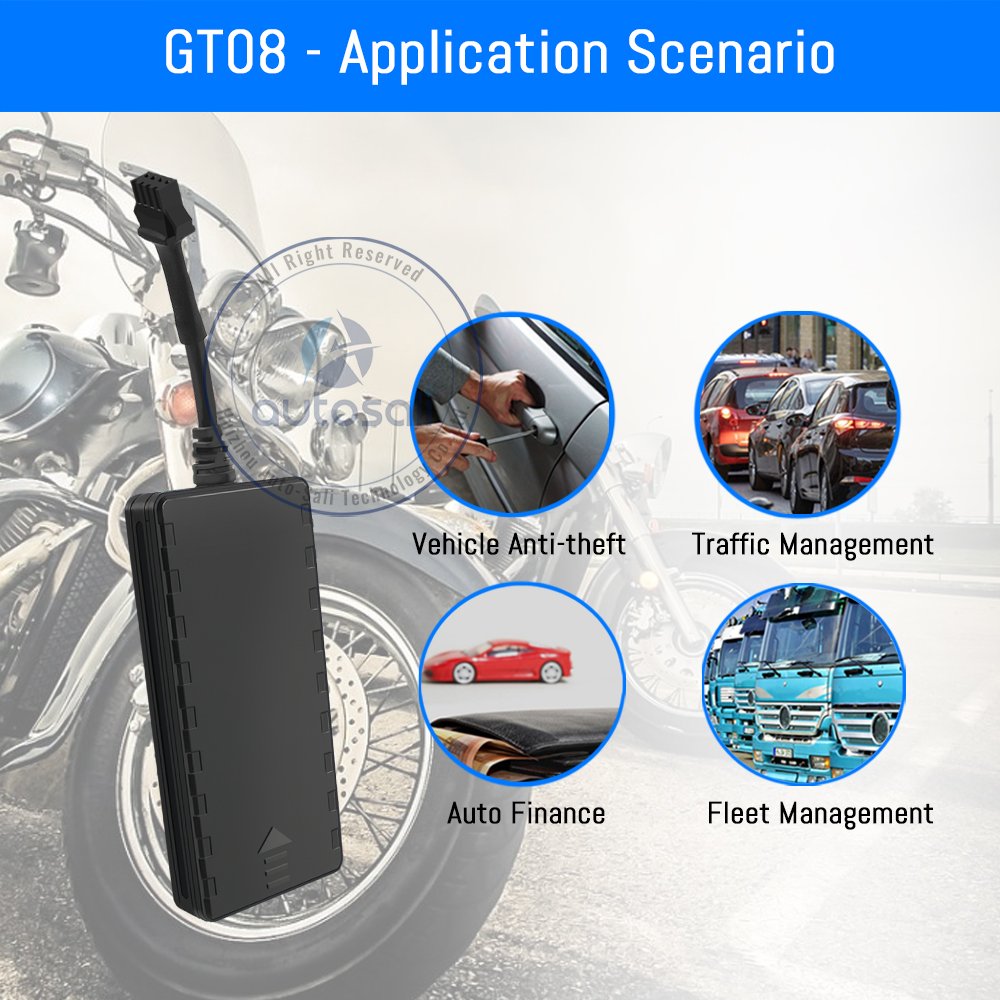 Auto-Sali 4G GPS Tracker Smart Gps Locator with Engine Cut off Over Speed Alarm for Fleet Management Telematics GT08