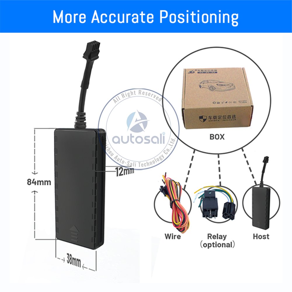 Auto-Sali 4G GPS Tracker Smart Gps Locator with Engine Cut off Over Speed Alarm for Fleet Management Telematics GT08