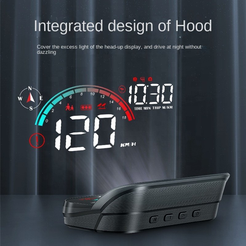 Universal Smart Gauge Head up Display Gps HUD M22 Smart Digital Speedometer with Temp Alarm Functions for All Cars