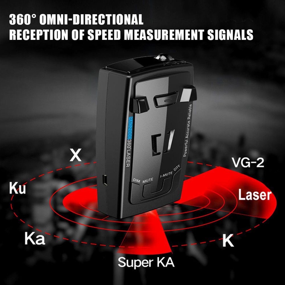 Car Radar Detector 12V English Russian Laser Rador Detection Speed Alarm 2 Modes K X Ka Band Car Anti Radar Detector