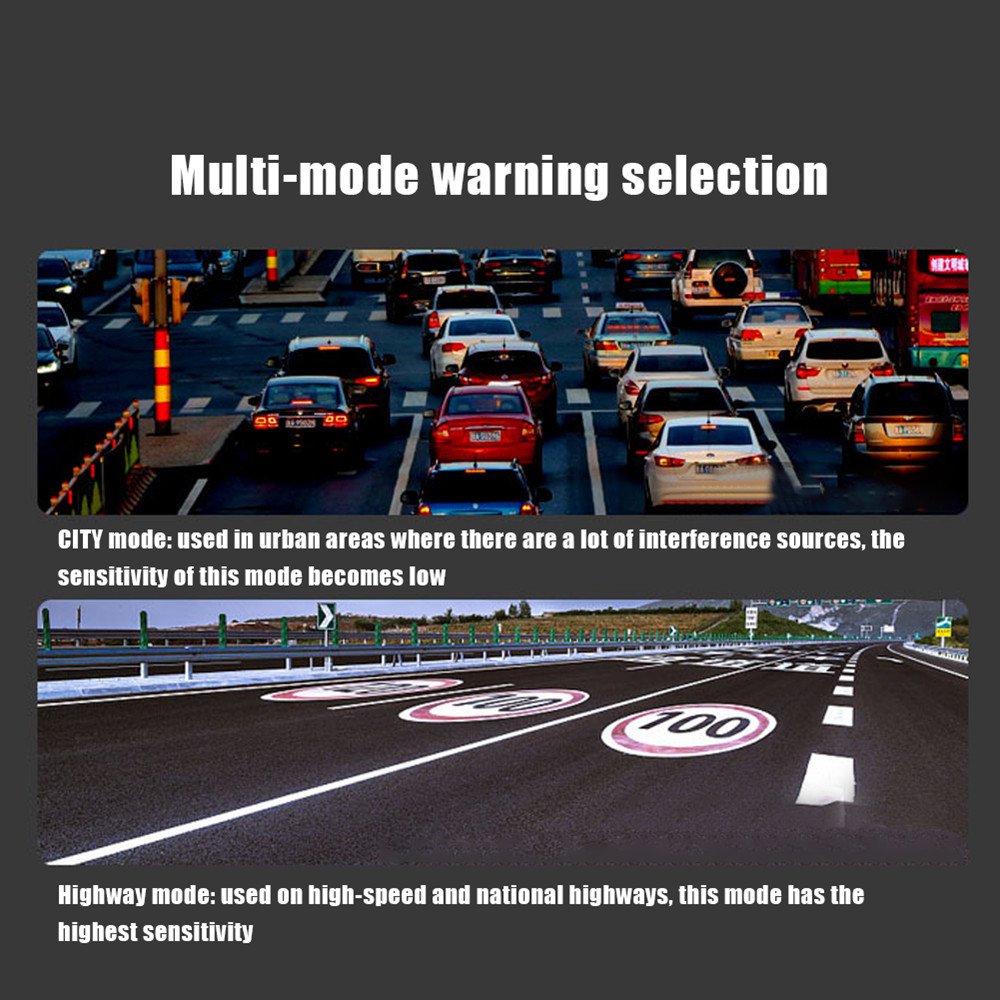 Car Radar Detector 12V English Russian Laser Rador Detection Speed Alarm 2 Modes K X Ka Band Car Anti Radar Detector