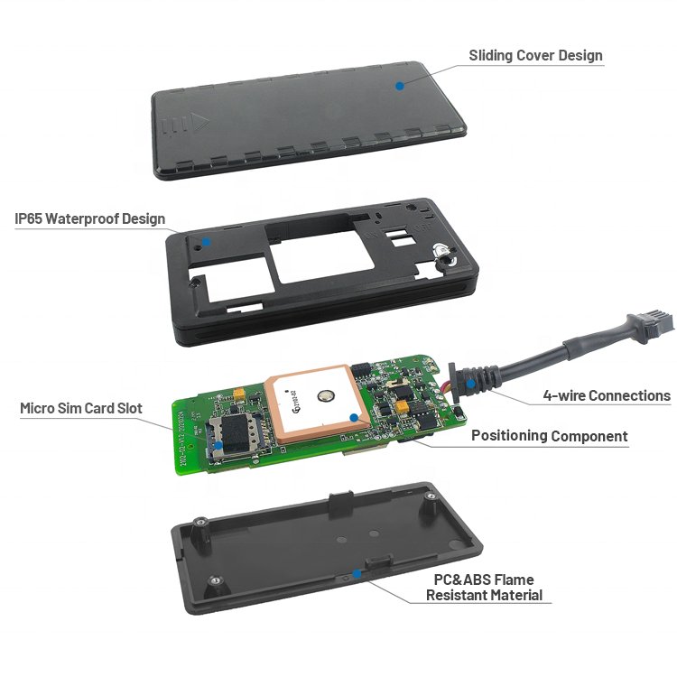 Remote Fuel Monitoring Anti Theft GPS Tracker 4G for Car Moto Ebike Truck Real-time Positioning Location Tracker GPS 4G GT08