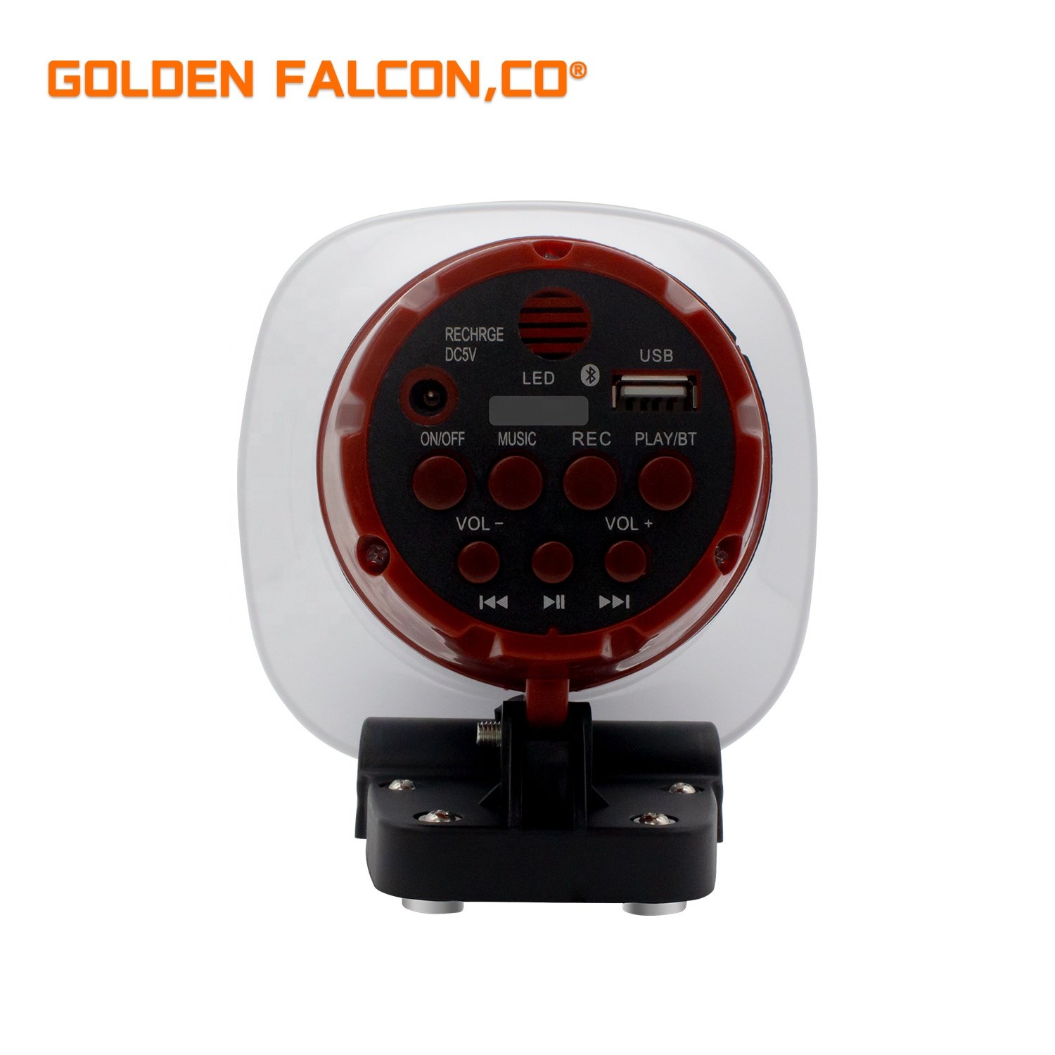 Factory Directly Portable Siren Record Vehicle Loudspeaker Megaphone With Mike 12V Car Megaphone With USB