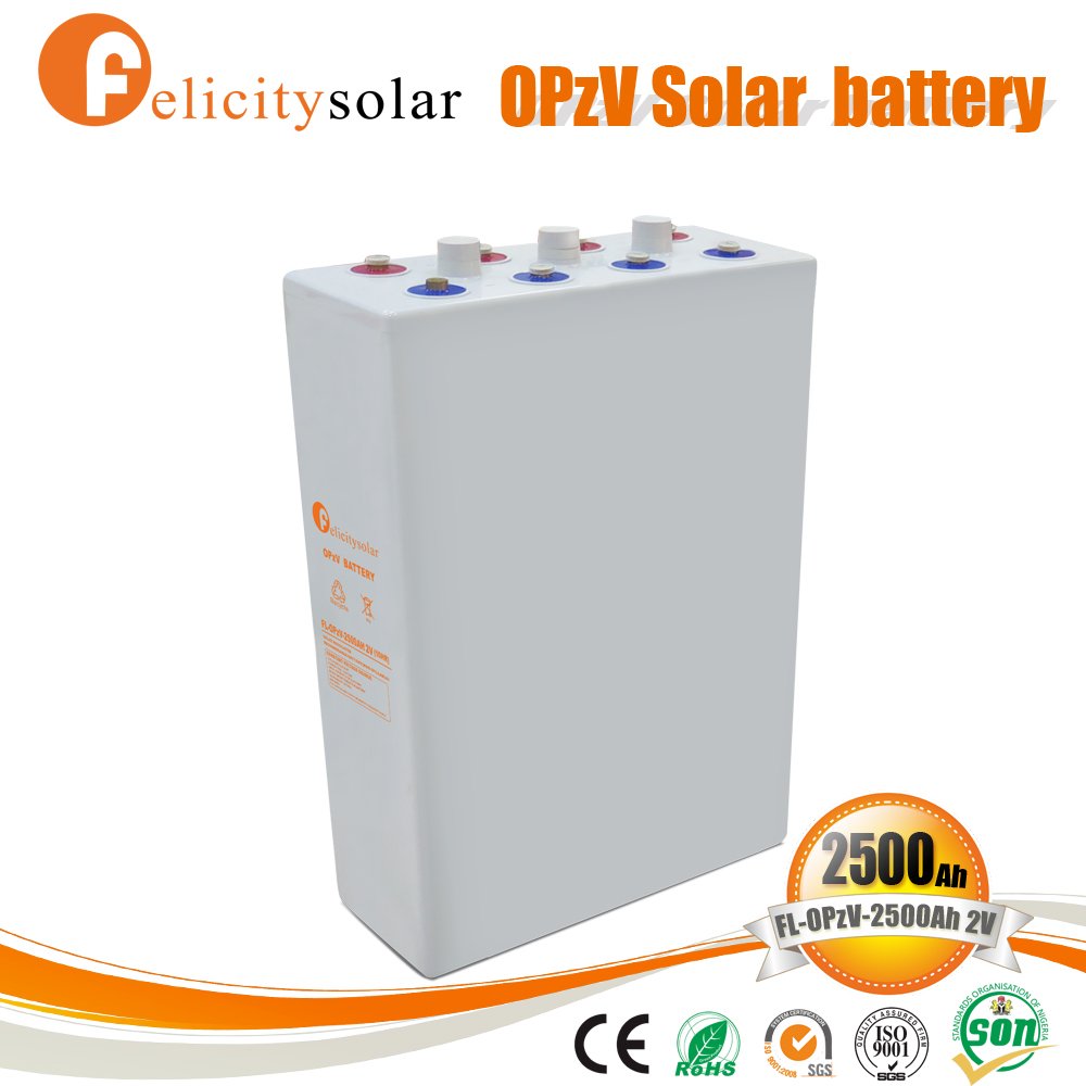 5KWH High Capacity Solar GEL Battery OPzV Series 2500Ah 2V