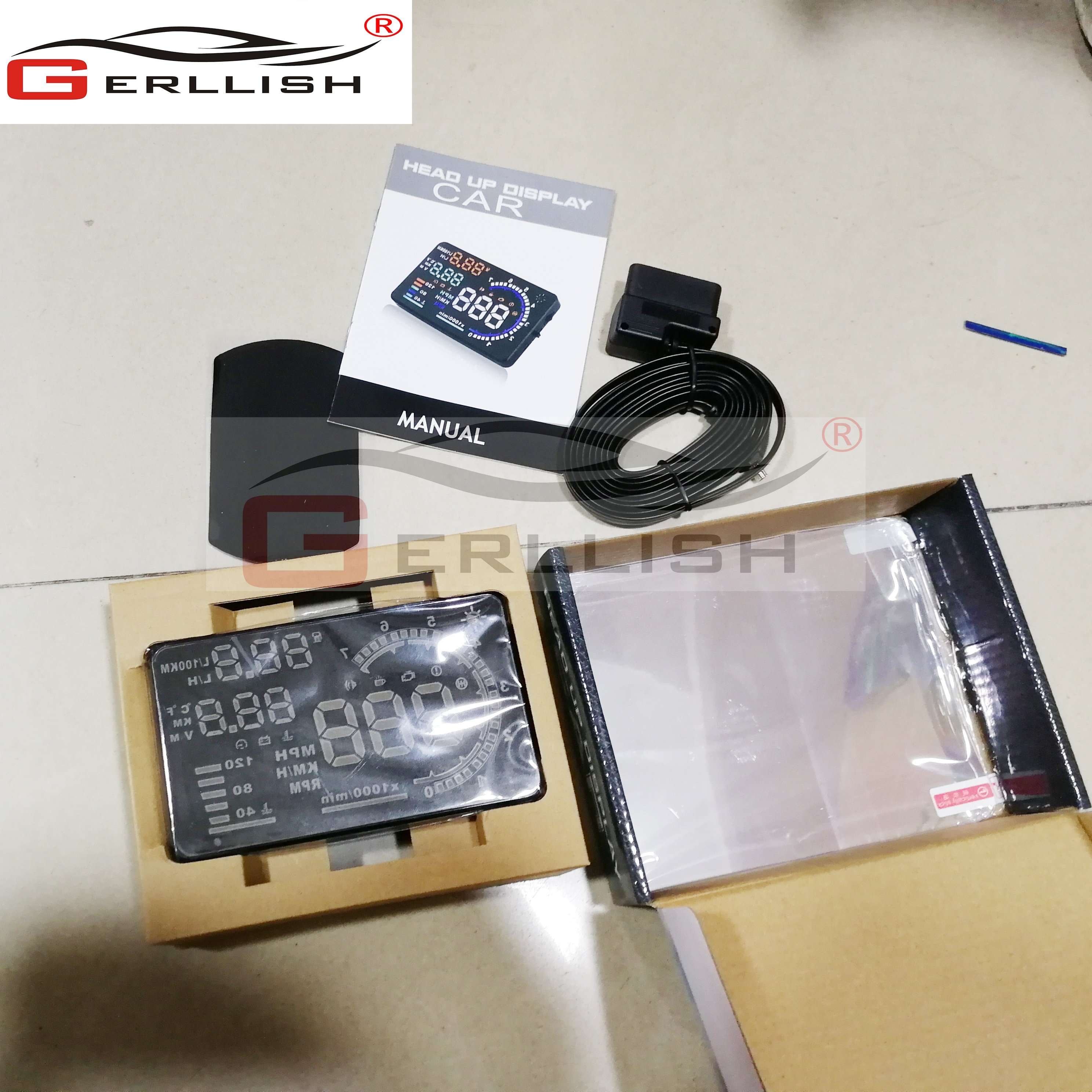 The Best-selling 5.5-inch HUD OBD2 Car Overspeed Alarm Head-up Display Car HUD