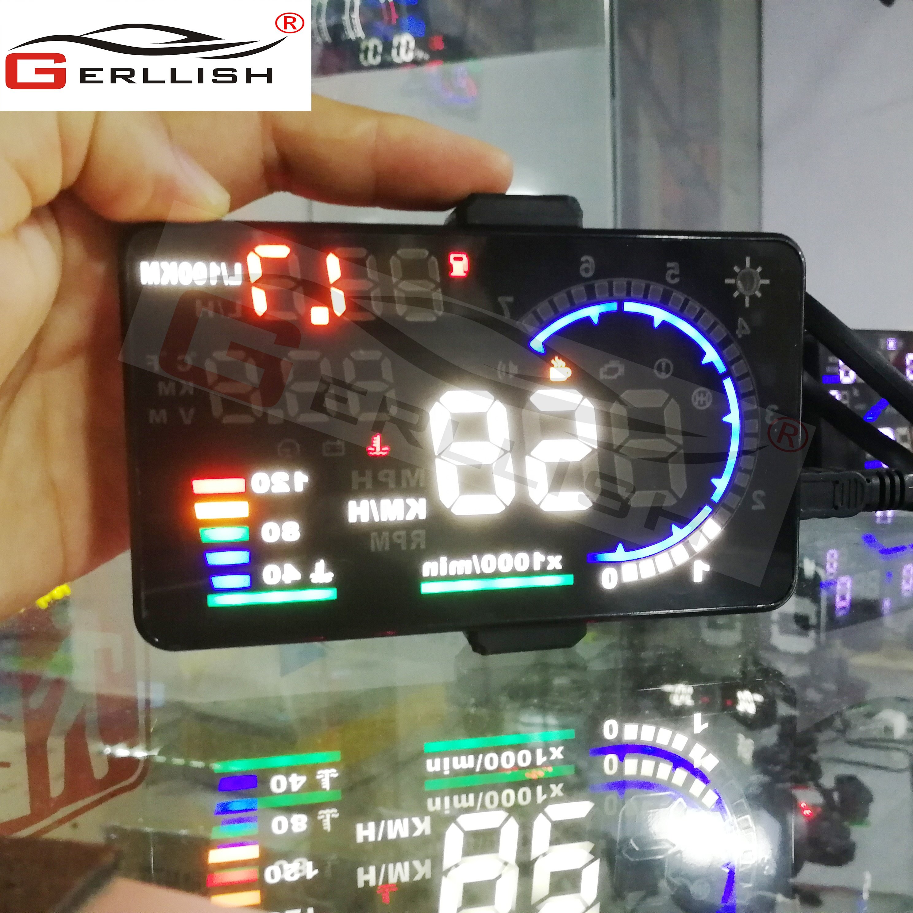 The Best-selling 5.5-inch HUD OBD2 Car Overspeed Alarm Head-up Display Car HUD
