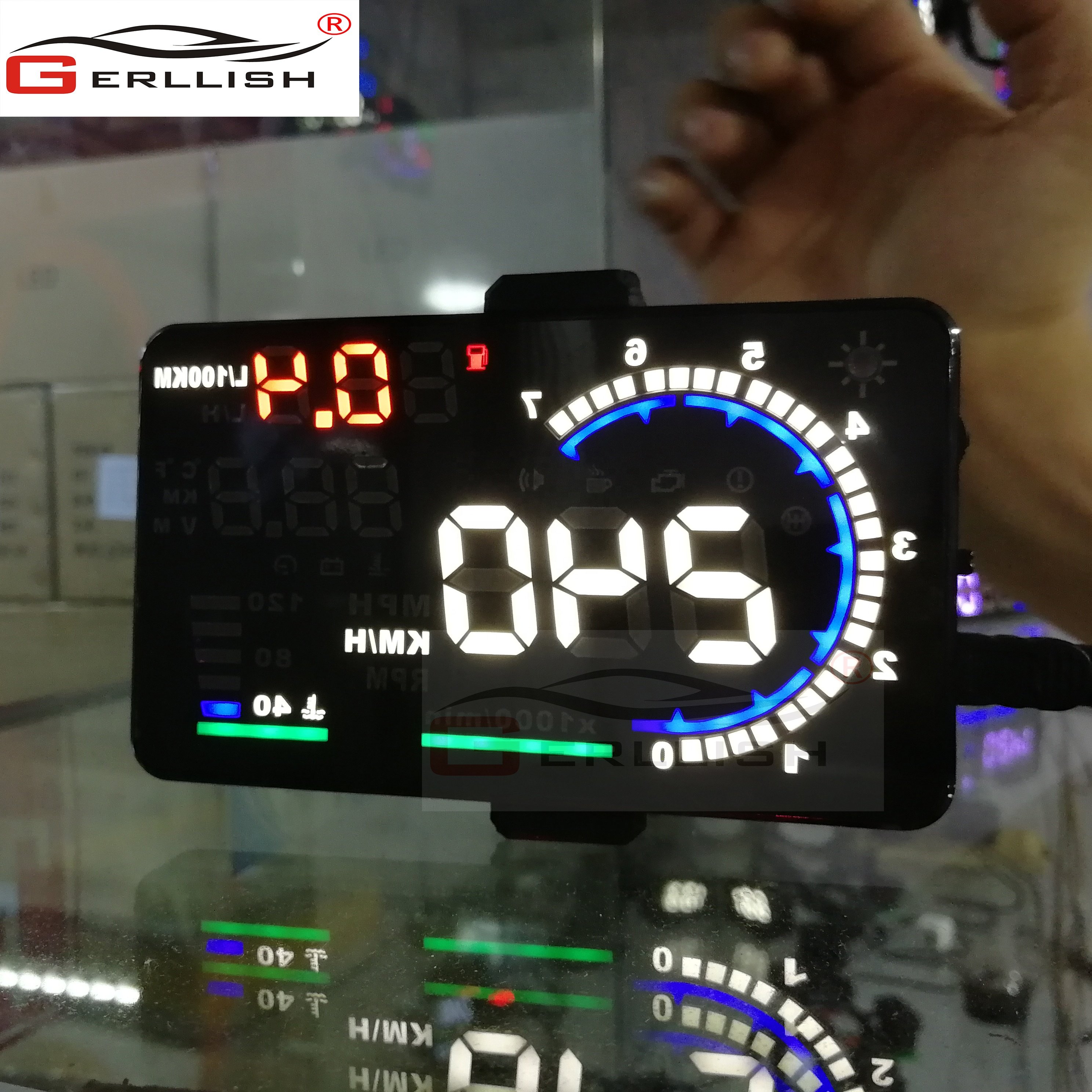The Best-selling 5.5-inch HUD OBD2 Car Overspeed Alarm Head-up Display Car HUD