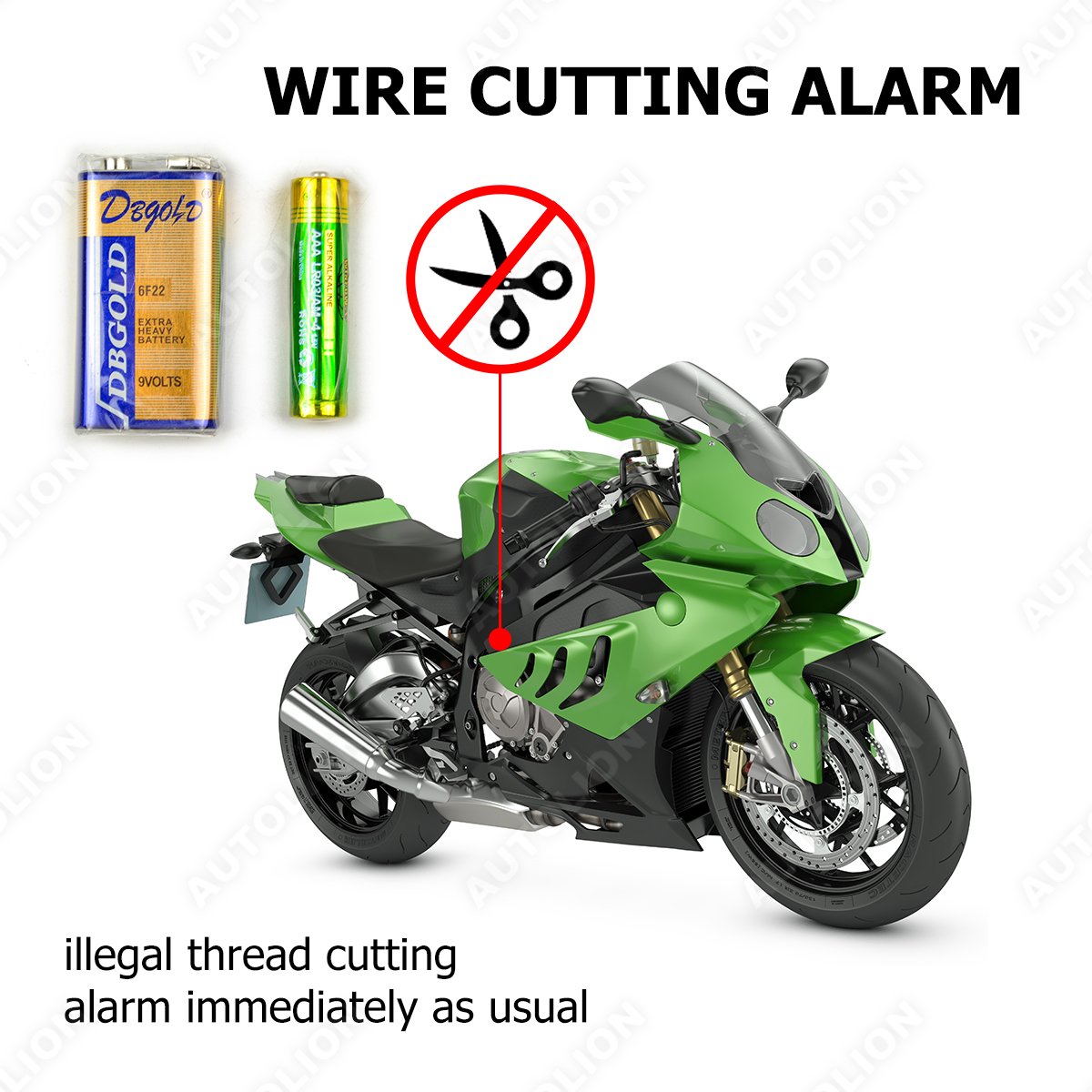 Prestige 2-way Motorcycle Alarm System PKE Passive Keyless Entry Remote Engine Start Anti-cutting Alarm