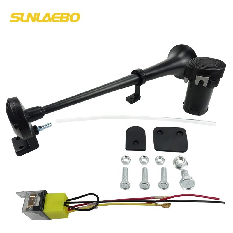 Super Loud 12v Train Horn Air Long Pipe Air Horn 12 Waterproof Aluminum Sliver Universal Pure Copper Car Horn 12v COAXIAL