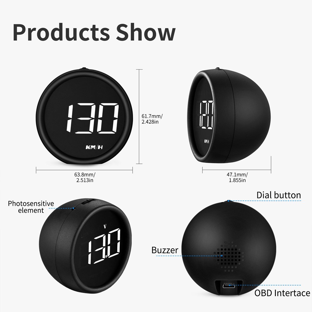 Factory Oem Hud Display B1 with Car Digital Display Speedometer Car Hud Head up Display Obd2 Vehicle Tools
