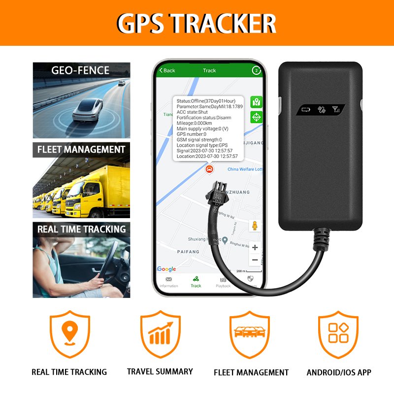 Mini Vehicle 2G GPS Car Tracker GT02A Cheap Realtime Tracking Antitheft in High Speed Platform GPS Car Tracker