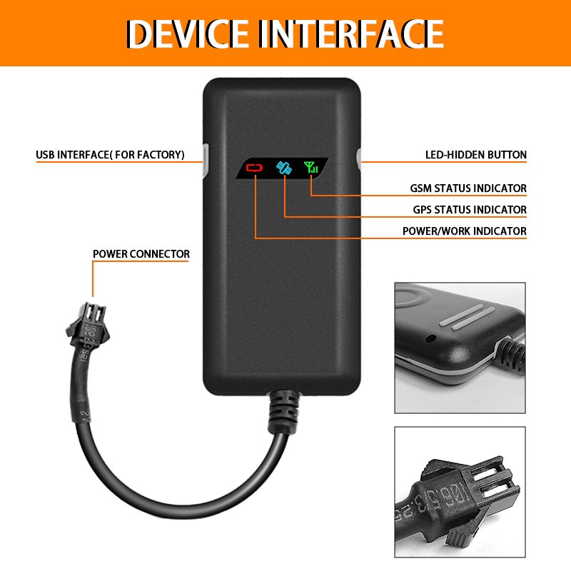 Mini Vehicle 2G GPS Car Tracker GT02A Cheap Realtime Tracking Antitheft in High Speed Platform GPS Car Tracker