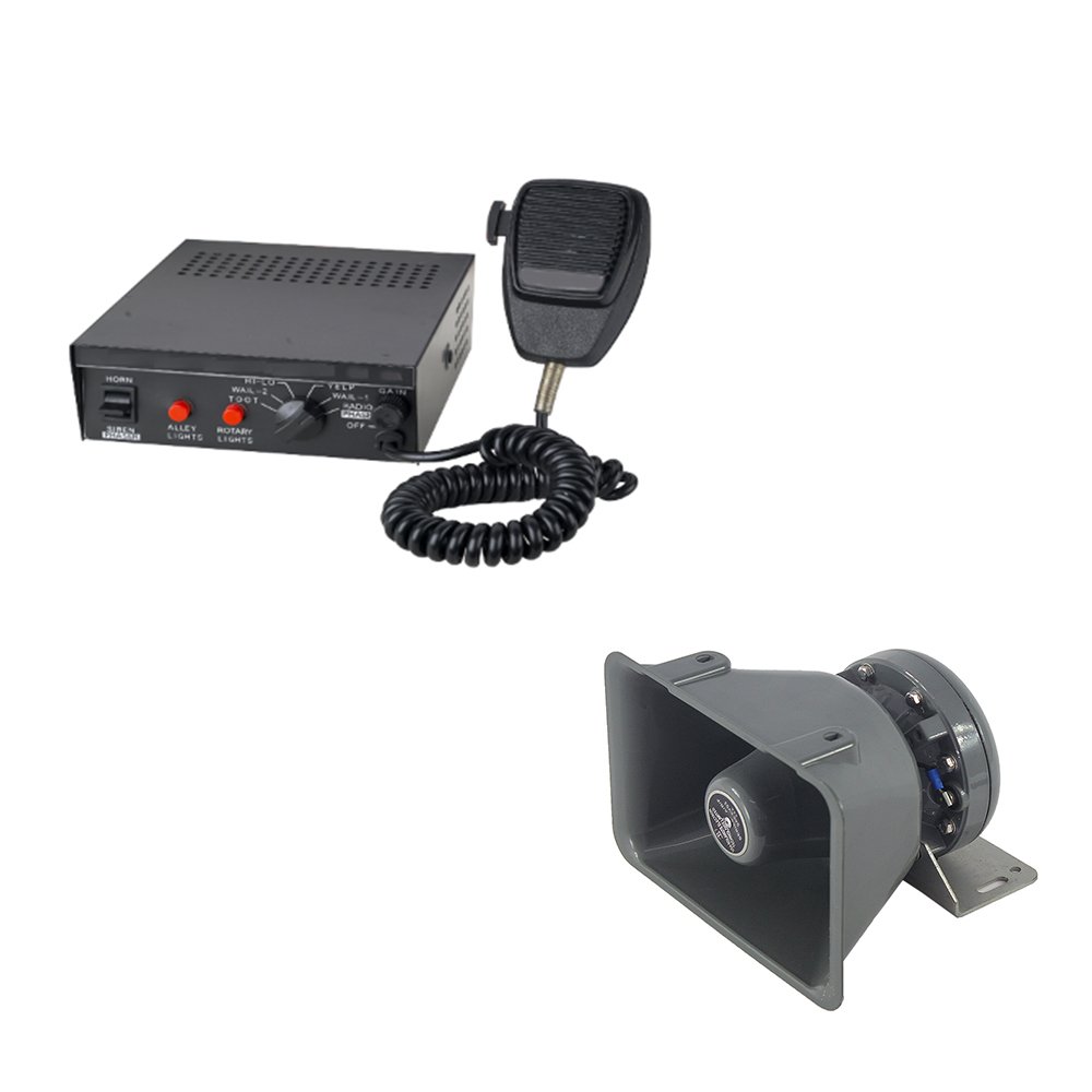 100W - 200W Fire Alarm Siren with Microphone Use the Car to Open up the Road