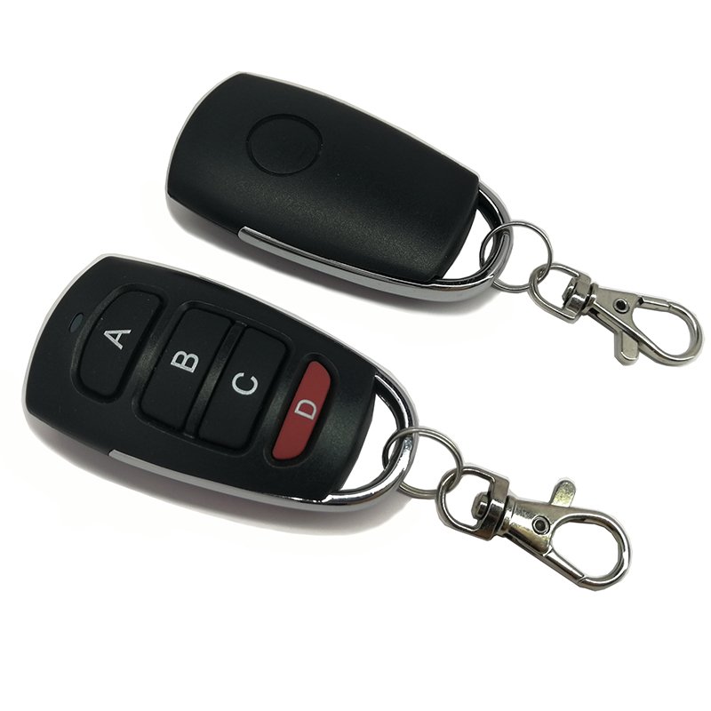 433MHZ 4 Button Round Exterior Strong Privacy Garage Door Motorcycle Car Alarm Wireless Auto Copy Remote Control Clone Key