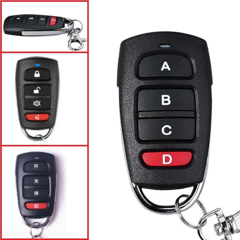 433MHZ 4 Button Round Exterior Strong Privacy Garage Door Motorcycle Car Alarm Wireless Auto Copy Remote Control Clone Key